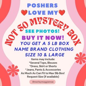 Size 10 & LARGE! Spring 5 lb Box of Items Discount Shipping! Closet Closeout!